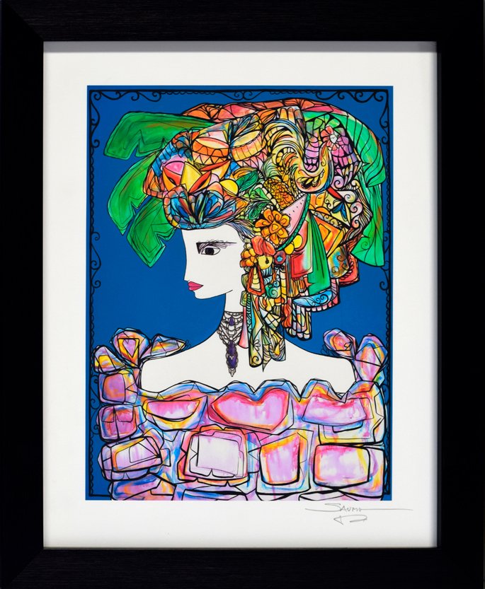 SERIGRAPH SIGNED BY ARTIST AND FRAME #GC2021002